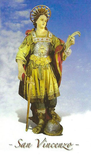 San Vincenzo Prayer Card